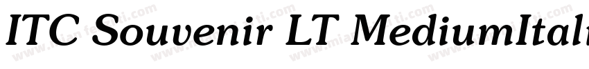 ITC Souvenir LT MediumItalic字体转换